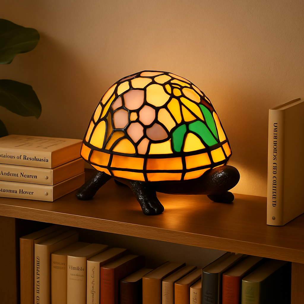 Rose Turtle Lamp